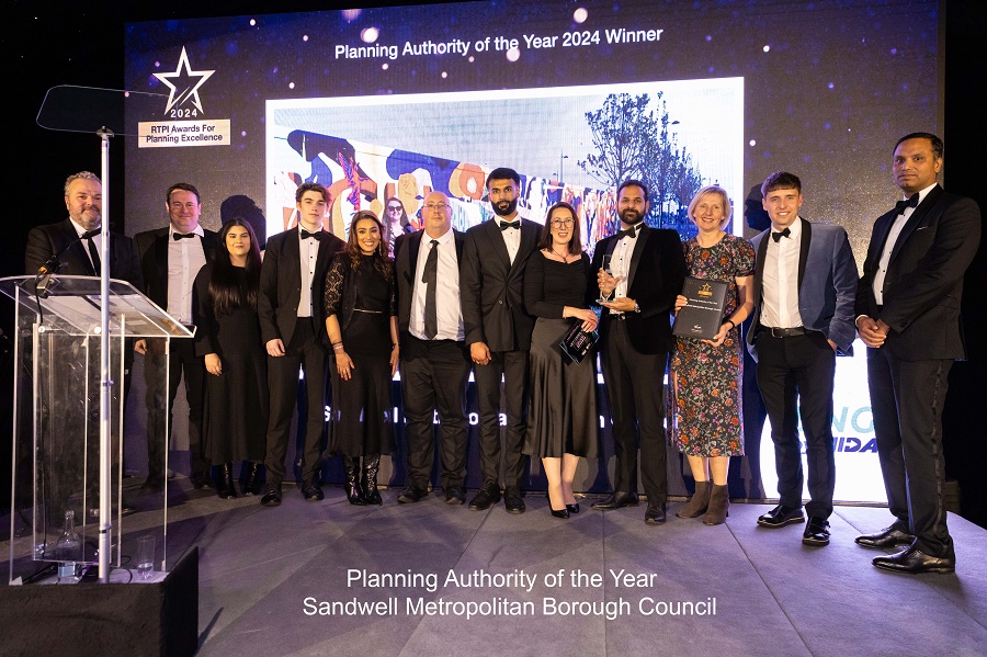 Sandwell receive their award