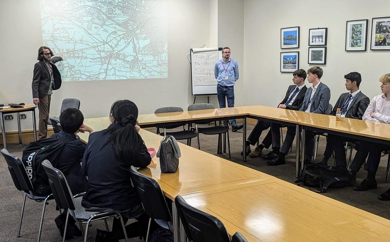 Urmston Grammar School Careers Café Student Meeting