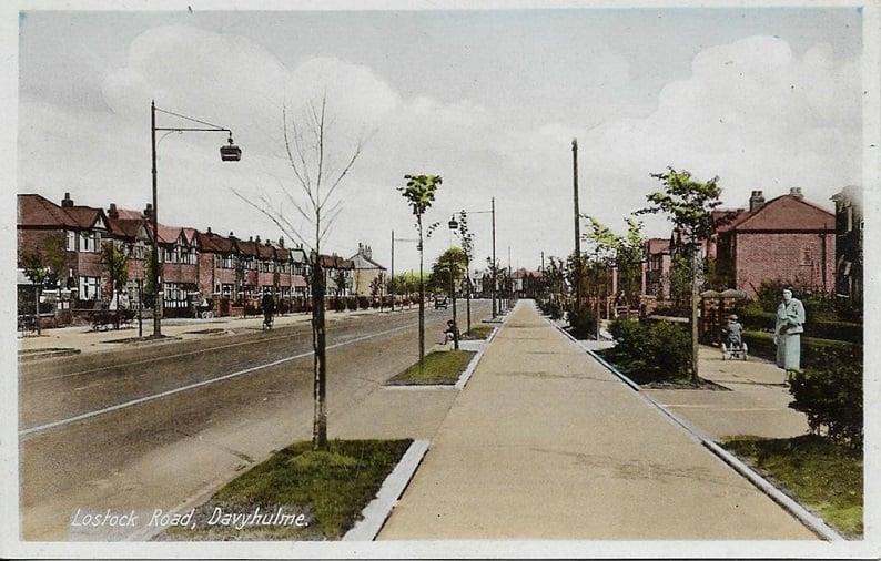 Lostock Road, in the contemporary borough of Trafford.