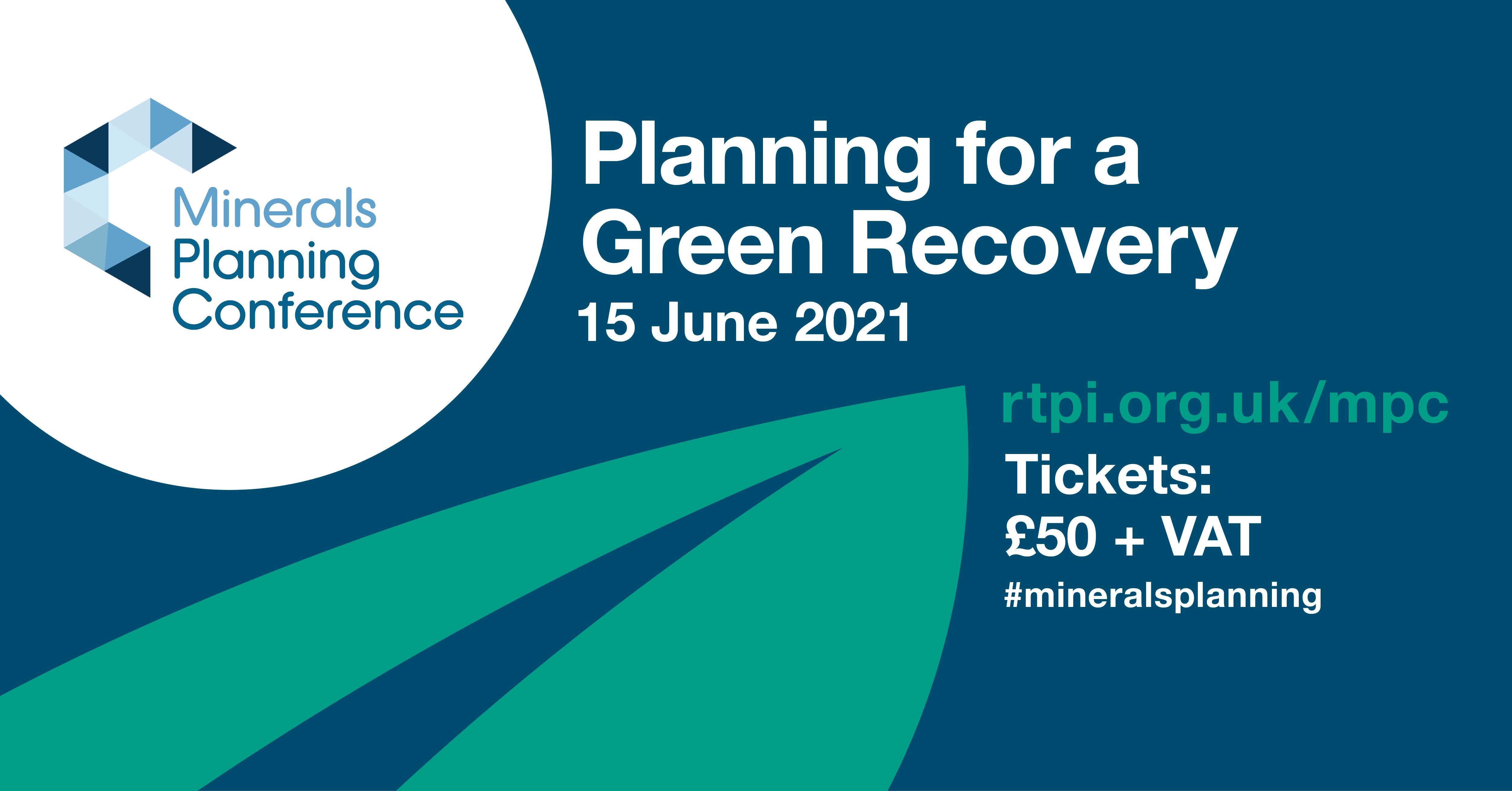 RTPI Tickets available now for Minerals Planning Conference 2021